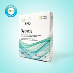 Packaging, front-facing, of Dygaxis